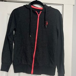 US POLO ASSN. size small grey zip up